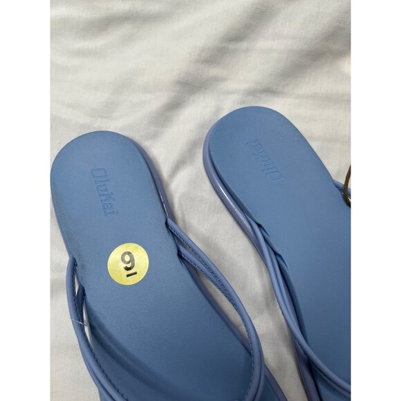 Olukai Womens Aka Cloud Blue Thong Toe Flip-Flops Size 9 - Picture 3 of 8